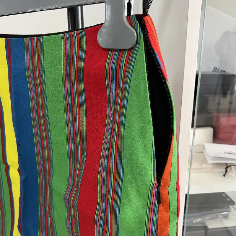 Versace Versace Multicolor Summer Mini Skirt XS 0089 Size 22" - 5 Thumbnail