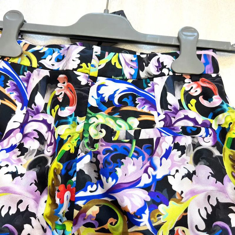 Versace Versace Multicolor Silk Summer Shorts 0089 Size 22" - 6 Thumbnail