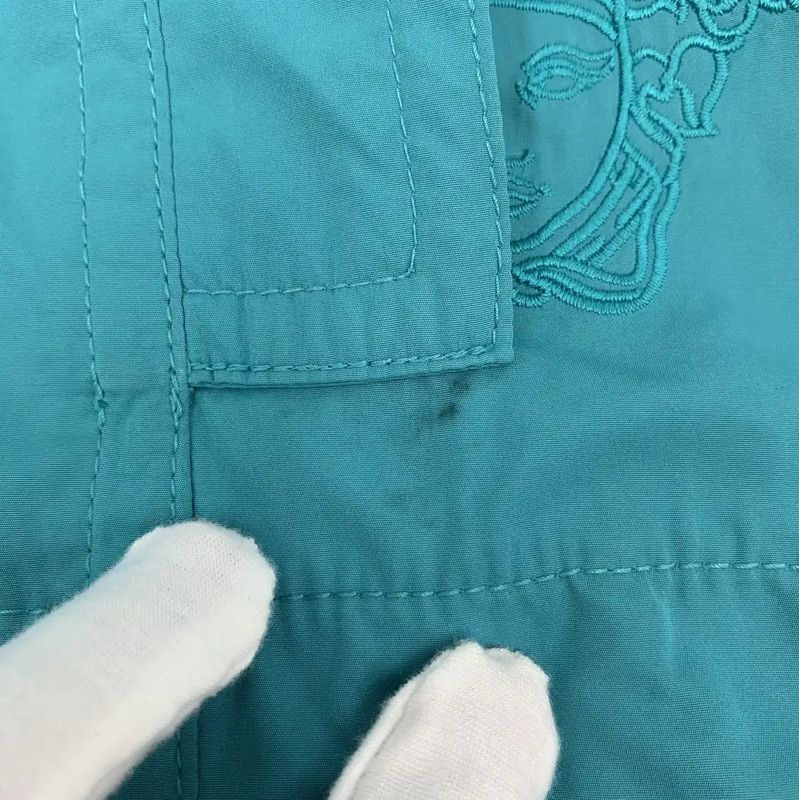 Versace Versace Aqua Polyester Women's Trench Coat 0089 Size ONE SIZE - 10 Thumbnail