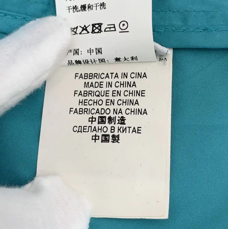 Versace Versace Aqua Polyester Women's Trench Coat 0089 Size ONE SIZE - 7 Thumbnail