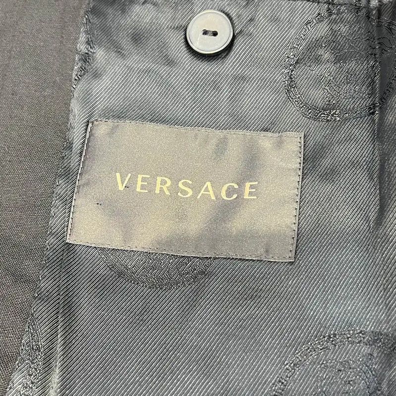 Versace Versace Black Cotton Embroidered Women's Jacket 0089 Size ONE SIZE - 3 Thumbnail