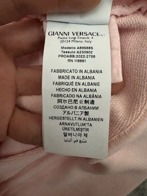 Versace Versace Women’s Cotton Medusa Sweatshirt in Pink 0089 Size M / US 6-8 / IT 42-44 - 5 Thumbnail