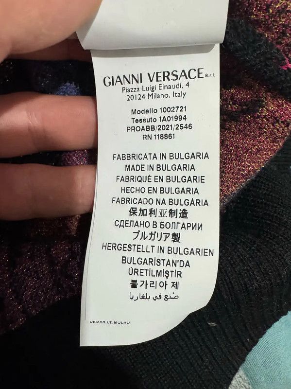 Versace Versace Embroidered Black Wool Pullover Sweater 0089 Size M / US 6-8 / IT 42-44 - 5 Thumbnail