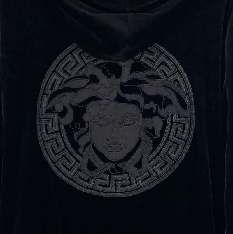 Versace Versace Black Women's Jacket with Hoodie 0089 Size S / US 4 / IT 40 - 5 Thumbnail