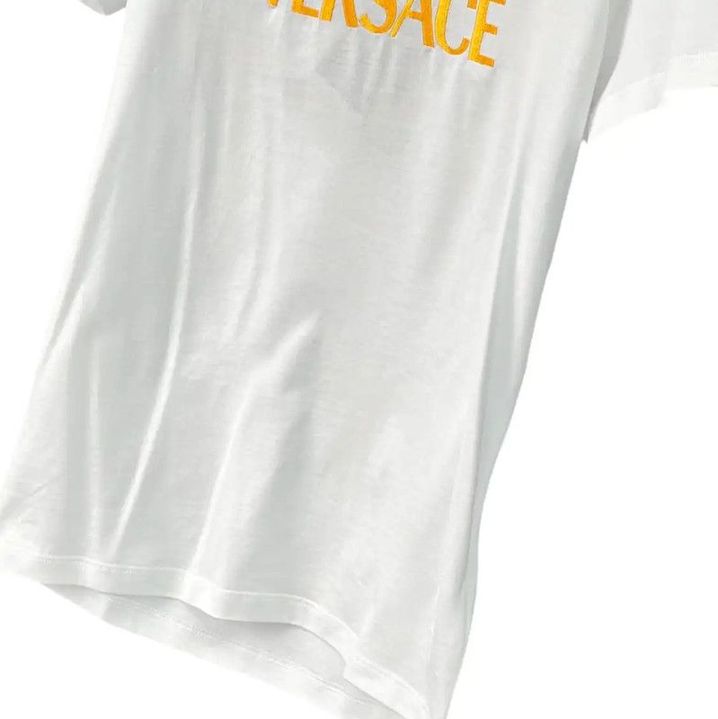 Versace Versace Summer White Logo T-Shirt for Women 0089 Size XXL / US 16-18 / IT 52-54 - 5 Thumbnail