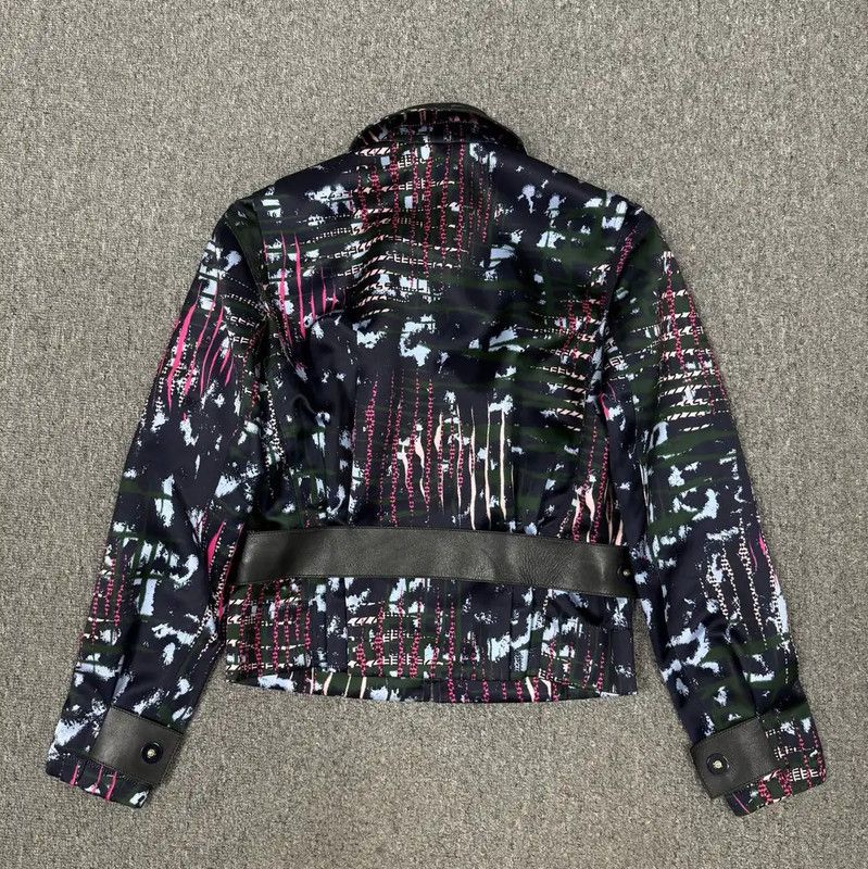 Versace Versace Multicolor Leather Women's Jacket 0089 Size S / US 4 / IT 40 - 2 Thumbnail