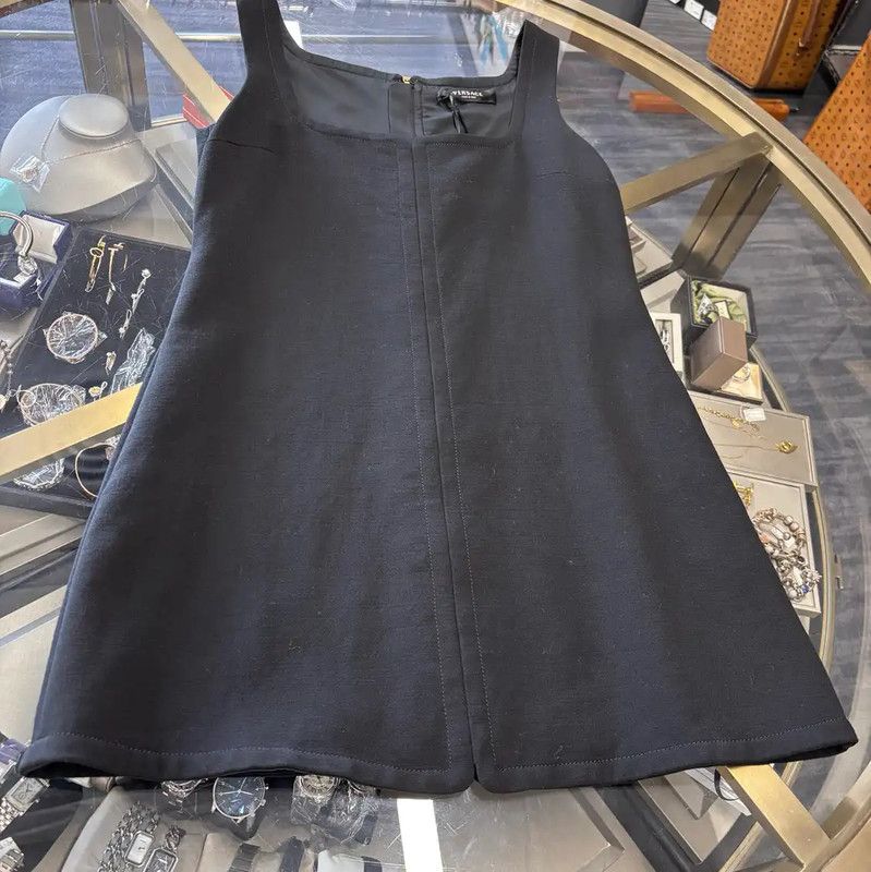 Versace Versace Black Polyester Women's Dress Size XXL 0089 Size XXL / US 16-18 / IT 52-54 - 3 Thumbnail