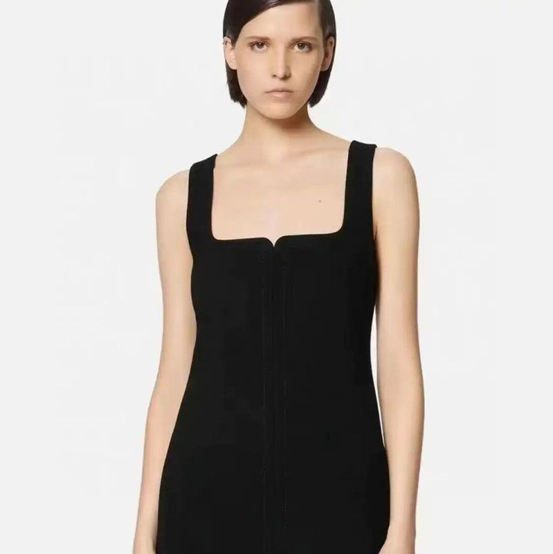 Versace Versace Black Polyester Women's Dress Size XXL 0089 Size XXL / US 16-18 / IT 52-54 - 8 Thumbnail