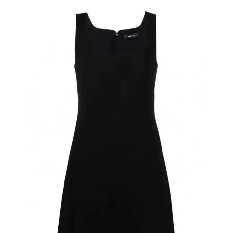 Versace Versace Black Polyester Women's Dress Size XXL 0089 Size XXL / US 16-18 / IT 52-54 - 7 Thumbnail