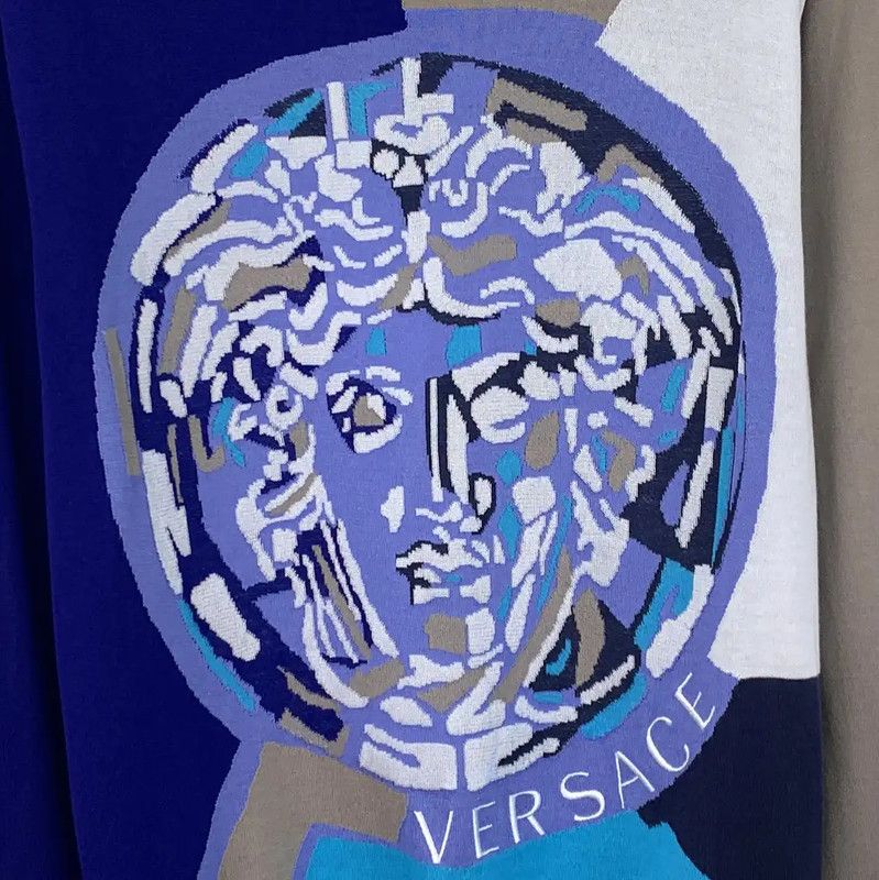 Versace Versace Multicolor Cotton Sweater for Women 0089 Size M / US 6-8 / IT 42-44 - 4 Thumbnail