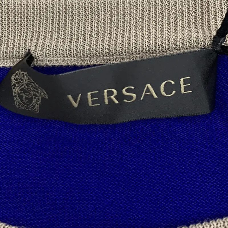 Versace Versace Multicolor Cotton Sweater for Women 0089 Size M / US 6-8 / IT 42-44 - 6 Thumbnail