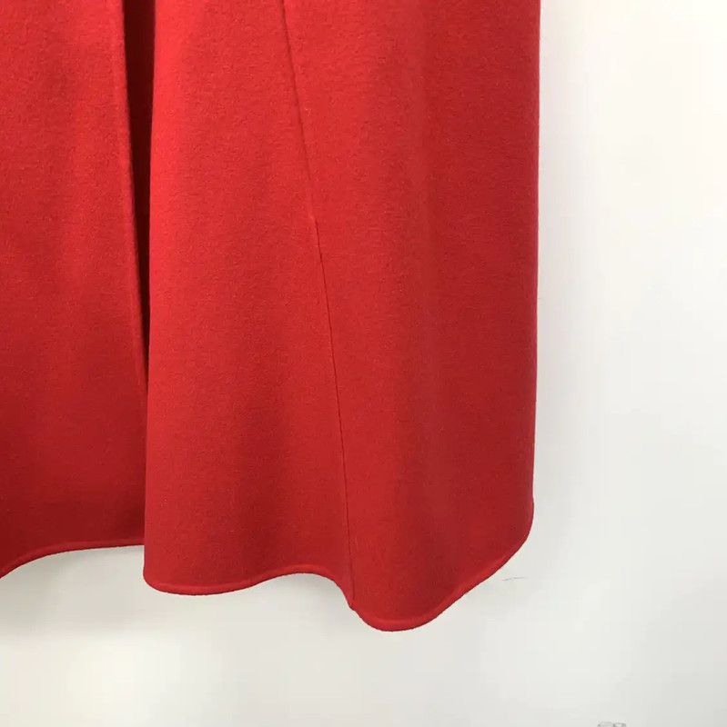 Versace Versace Red Wool Women's Coat 0089 Size L / US 10 / IT 46 - 4 Thumbnail