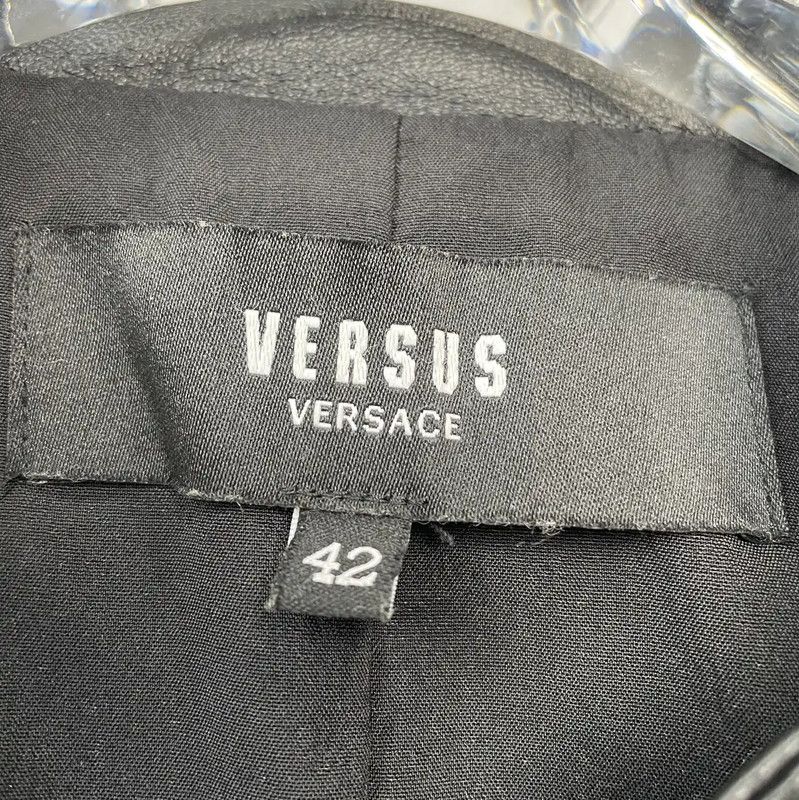 Versace Versace Black Women's Leather Jacket Large 0089 Size L / US 10 / IT 46 - 5 Thumbnail