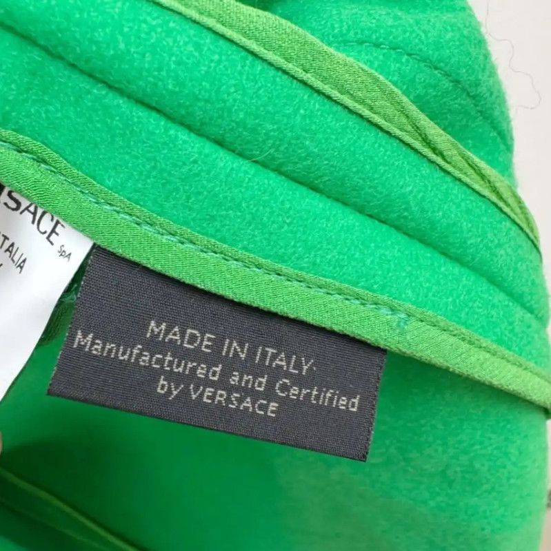 Versace Versace Green Wool Winter Coat for Women 0089 Size M / US 6-8 / IT 42-44 - 6 Thumbnail