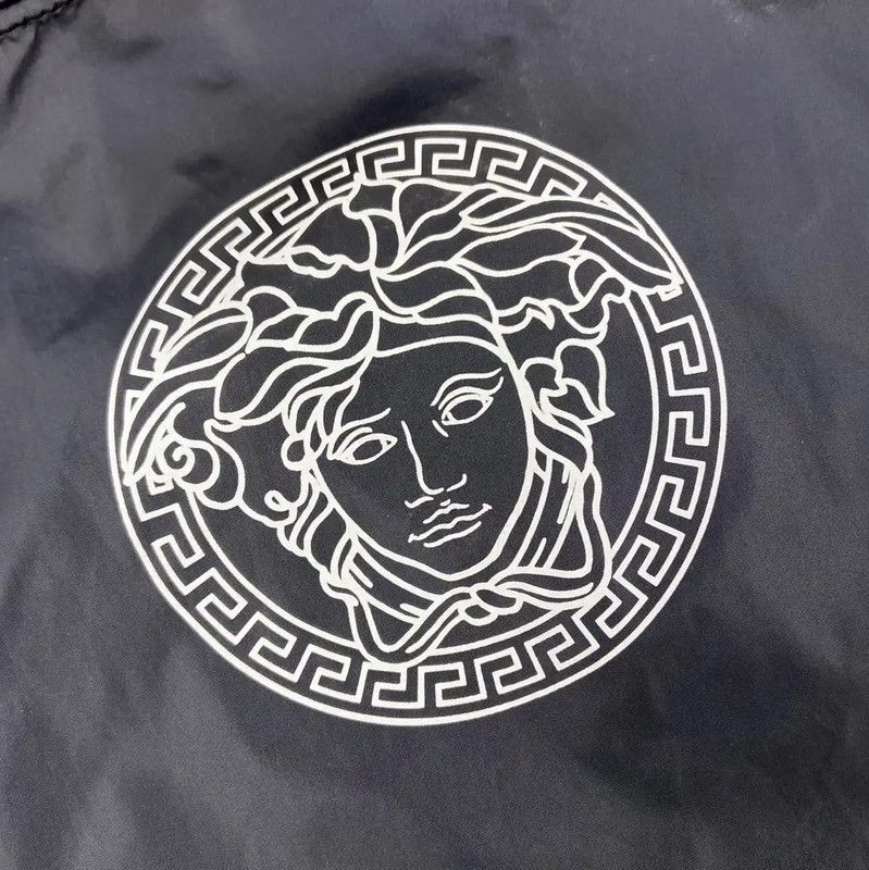 Versace Versace Black Nylon Women's Jacket 0089 Size L / US 10 / IT 46 - 4 Thumbnail