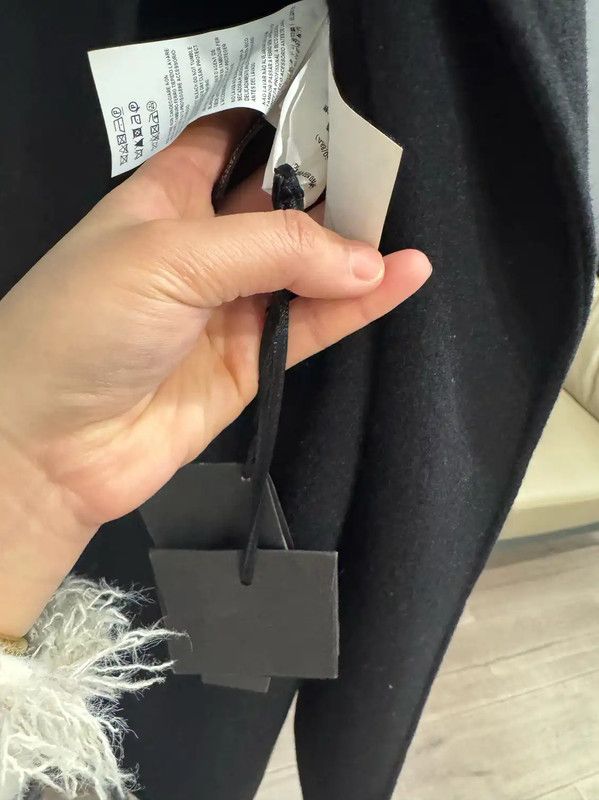 Versace Versace Black Wool Women's Coat 0089 Size L / US 10 / IT 46 - 6 Thumbnail