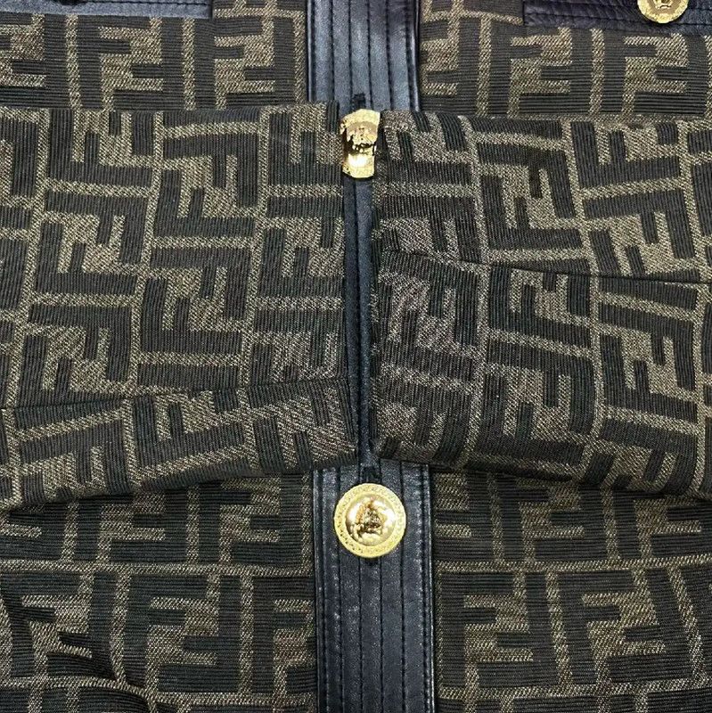 Versace Versace Brown Cotton Women's Jacket 0089 Size M / US 6-8 / IT 42-44 - 7 Thumbnail