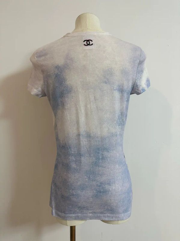 Chanel Chanel Multicolor Graphic Cotton T-shirt 0089 Size XS / US 0-2 / IT 36-38 - 3 Thumbnail