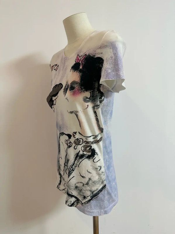 Chanel Chanel Multicolor Graphic Cotton T-shirt 0089 Size XS / US 0-2 / IT 36-38 - 2 Thumbnail