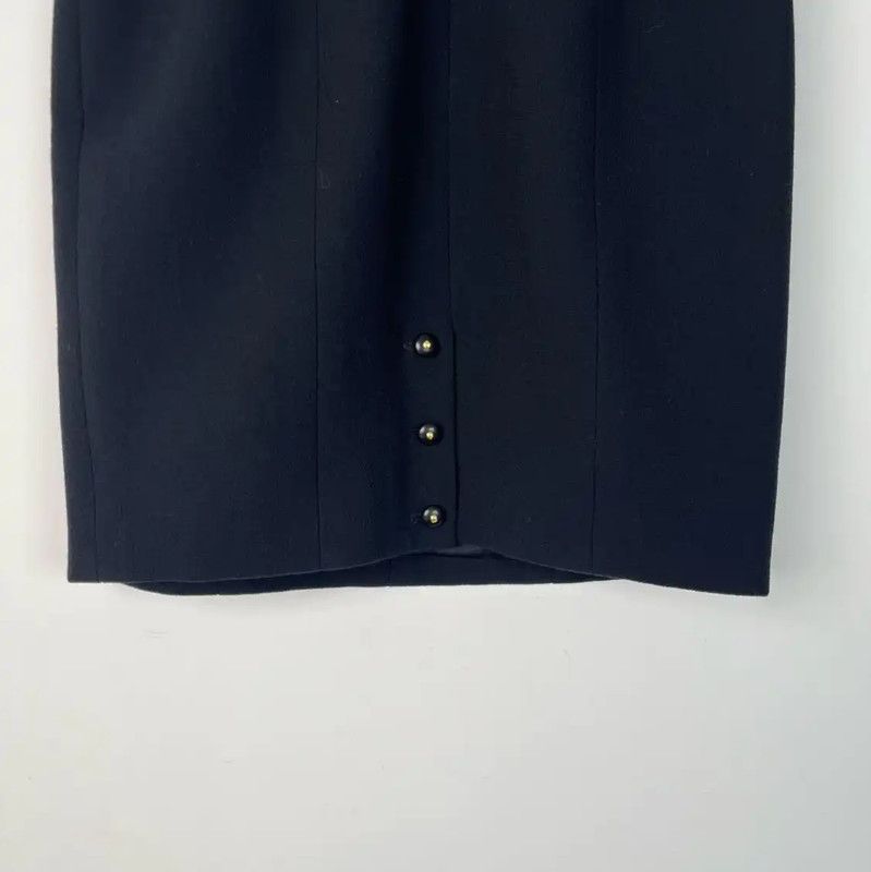 Chanel Chanel Summer Black Midi Skirt 0089 Size 28" / US 6 / IT 42 - 3 Thumbnail