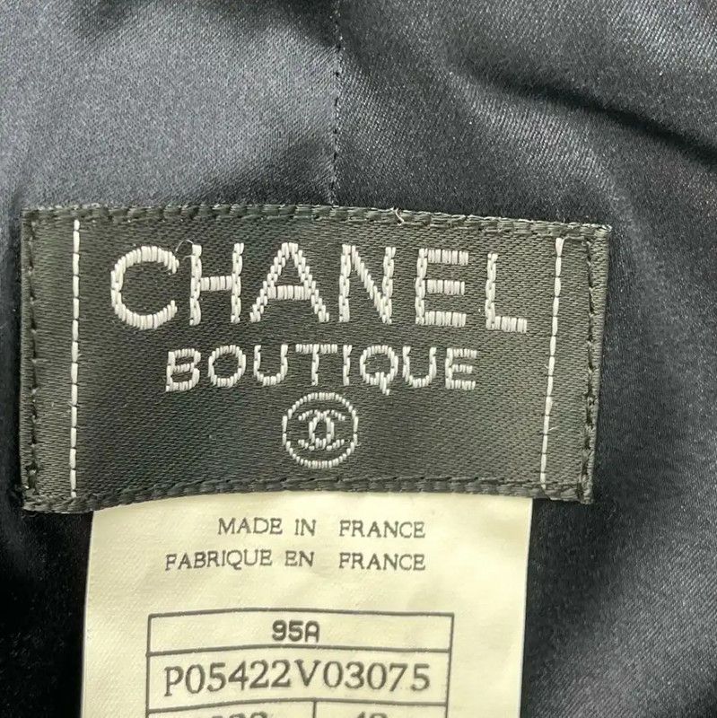 Chanel Chanel Summer Black Midi Skirt 0089 Size 28" / US 6 / IT 42 - 6 Thumbnail