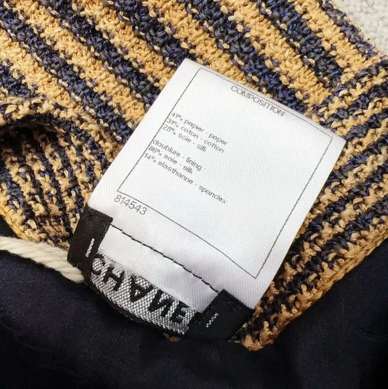 Chanel Chanel Striped Cotton Blend Skirt 0089 Size 36" / US 14 / IT 50 - 5 Thumbnail
