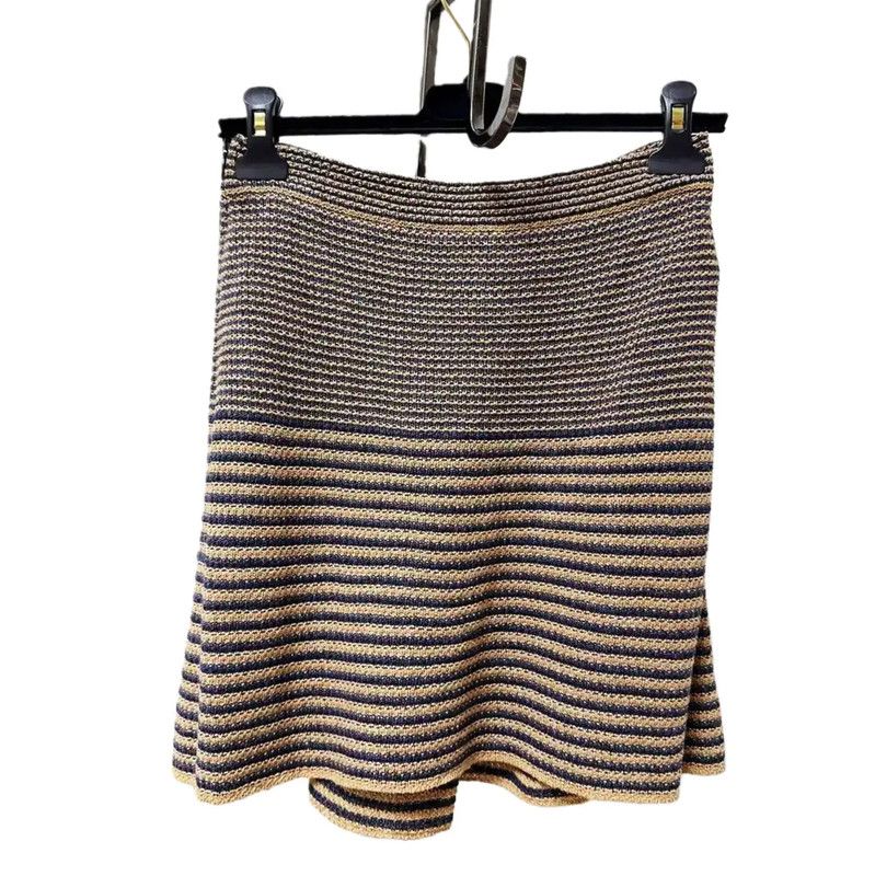 Chanel Chanel Striped Cotton Blend Skirt 0089 Size 36" / US 14 / IT 50 - 3 Thumbnail