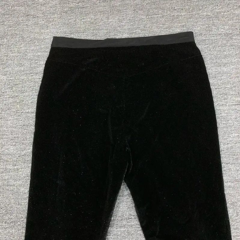 Chanel Chanel S Size Black Cotton Casual Pants 0089 Size 23" - 3 Thumbnail