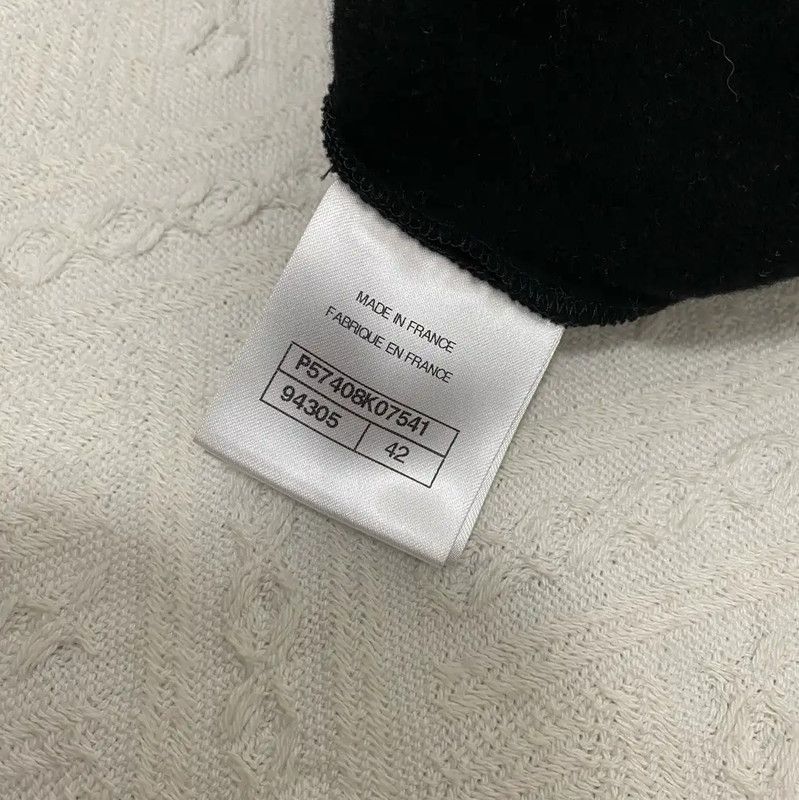 Chanel Chanel Black Long Sleeve Cotton Sweatshirt 0089 Size L / US 10 / IT 46 - 8 Thumbnail