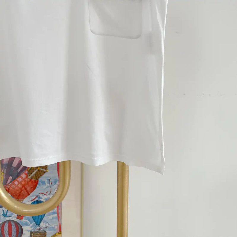 Chanel Chanel White Cotton Short Sleeve T-Shirt 0089 Size XS / US 0-2 / IT 36-38 - 4 Thumbnail