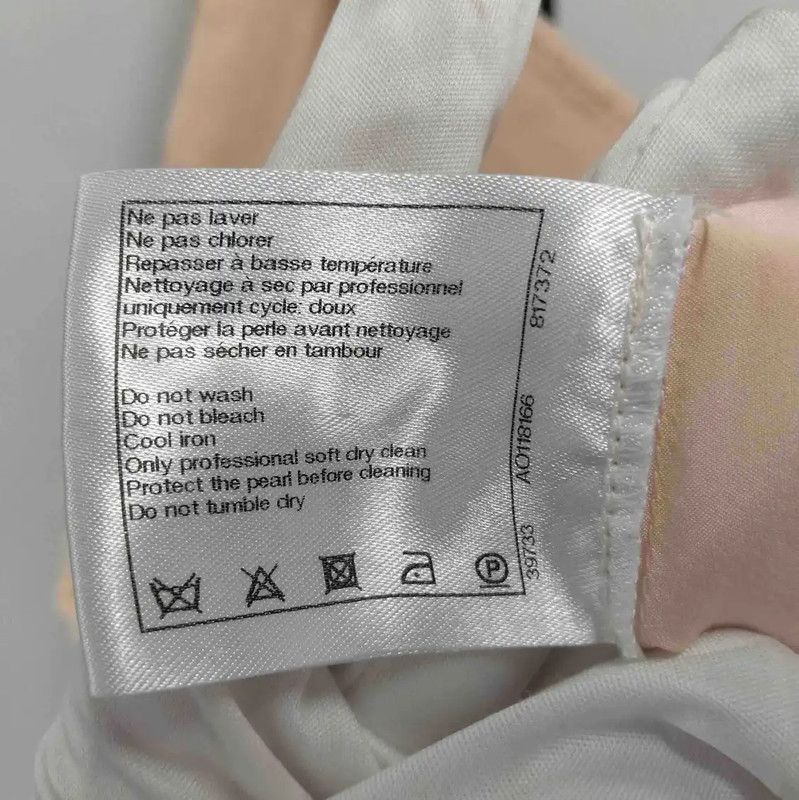 Chanel Chanel Pleated Silk Skirt in Nude Pink 0089 Size 23" - 4 Thumbnail