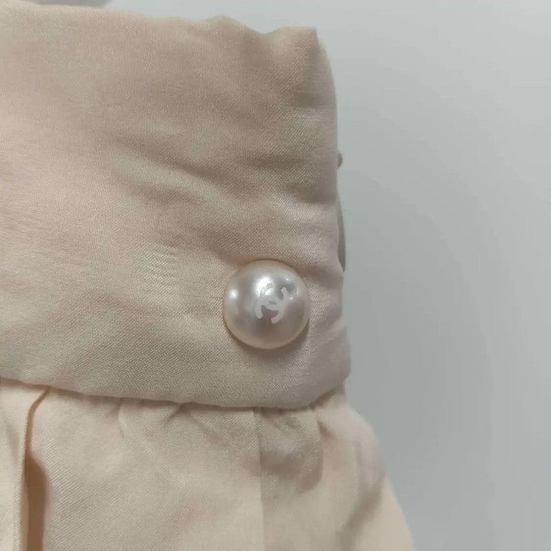 Chanel Chanel Pleated Silk Skirt in Nude Pink 0089 Size 23" - 6 Thumbnail
