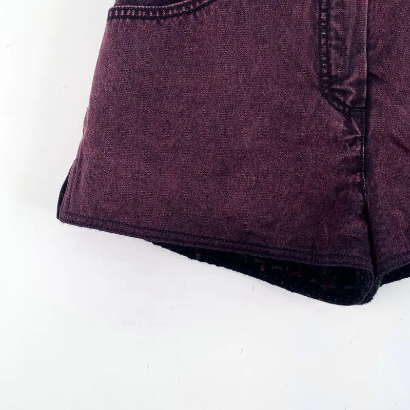 Chanel Chanel XS Dark Purple Cotton Women's Shorts 0089 Size 22" - 4 Thumbnail