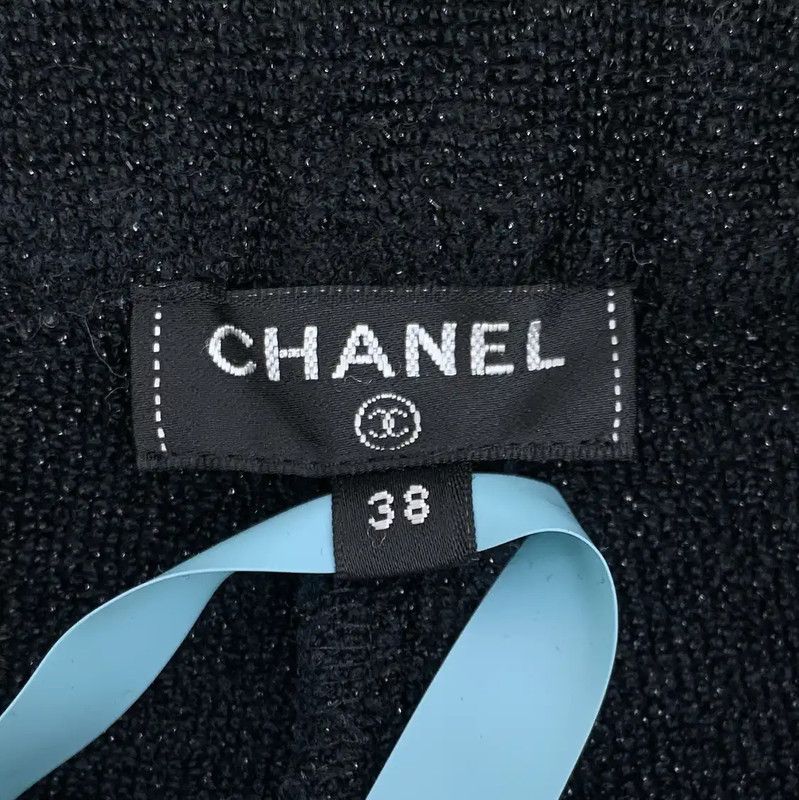 Chanel Chanel Black Cotton Women's Shorts 0089 Size 23" - 7 Thumbnail