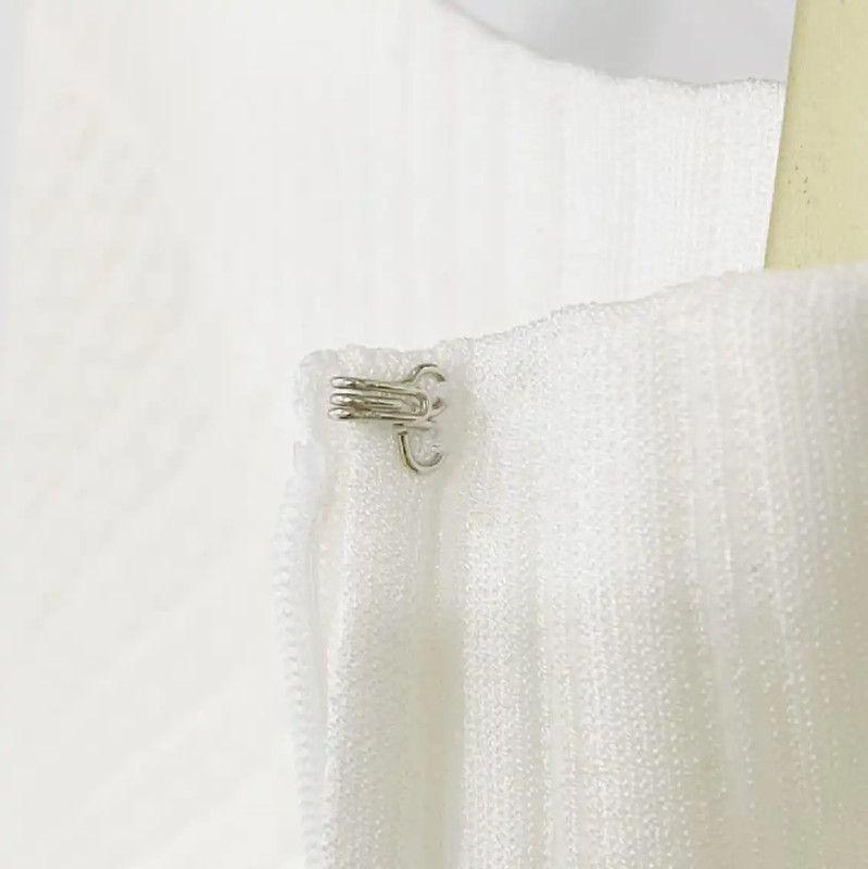 Chanel Chanel White Cotton Blend Women's Skirt 0089 Size 22" - 9 Thumbnail