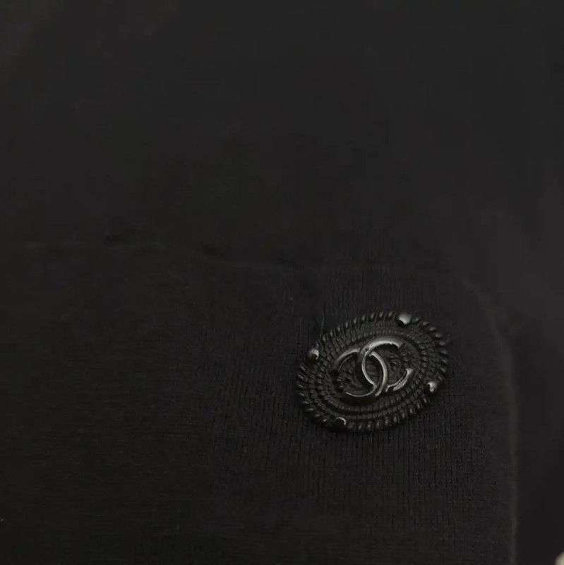 Chanel Chanel Black Cotton Sleeveless T-Shirt 0089 Size XS / US 0-2 / IT 36-38 - 5 Thumbnail