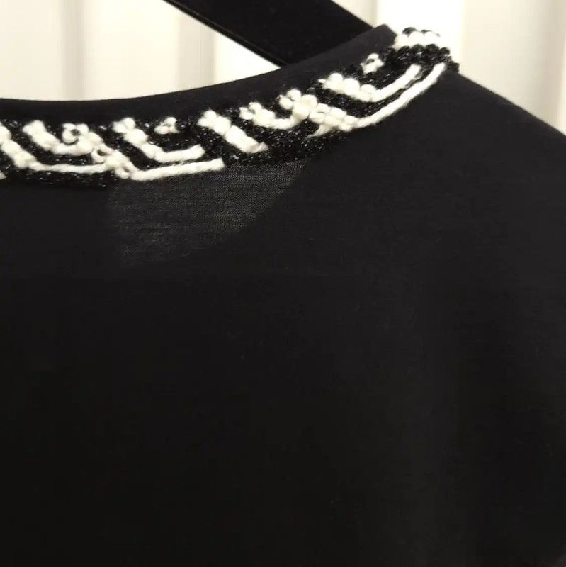 Chanel Chanel Black Cotton Sleeveless T-Shirt 0089 Size XS / US 0-2 / IT 36-38 - 4 Thumbnail