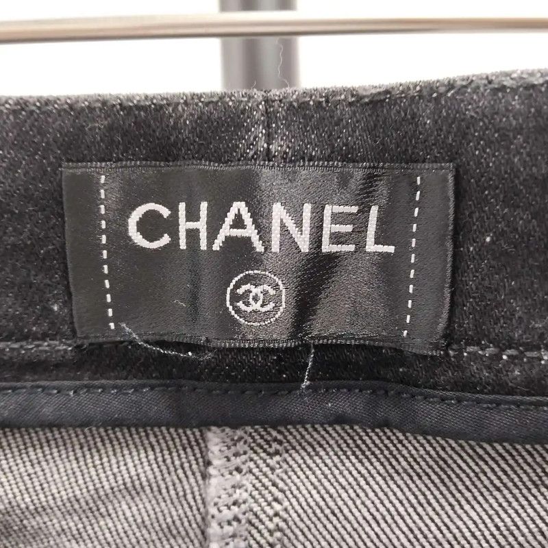 Chanel Chanel Black Cotton Women's Jeans 0089 Size 28" / US 6 / IT 42 - 3 Thumbnail