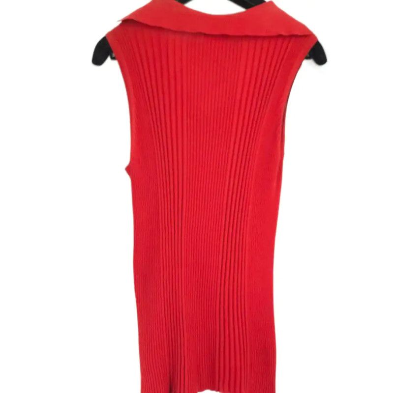 Chanel Chanel Red Striped Cotton Summer Top 0089 Size S / US 4 / IT 40 - 2 Thumbnail