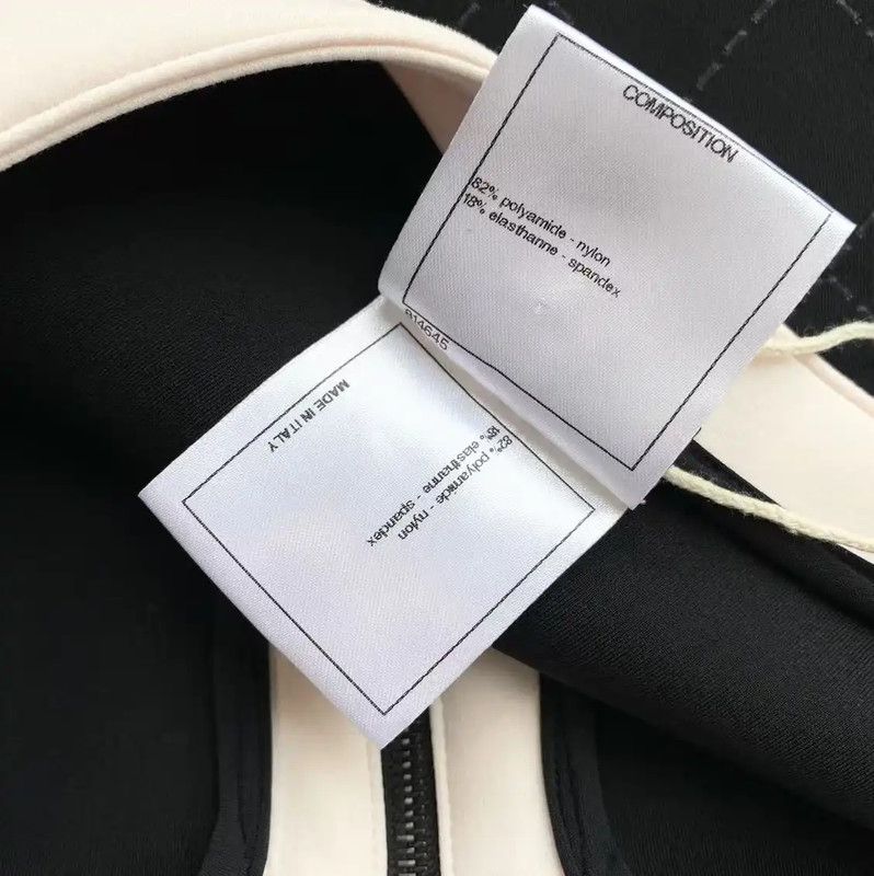 Chanel Chanel Black Polyester Women's Bodysuit 0089 Size ONE SIZE - 6 Thumbnail