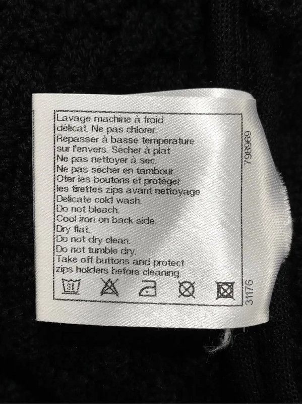 Chanel Chanel Colorblock Cotton Women’s Skirt 0089 Size 23" - 6 Thumbnail
