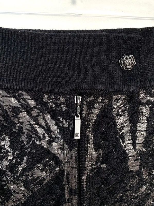 Chanel Chanel Colorblock Cotton Women’s Skirt 0089 Size 23" - 3 Thumbnail