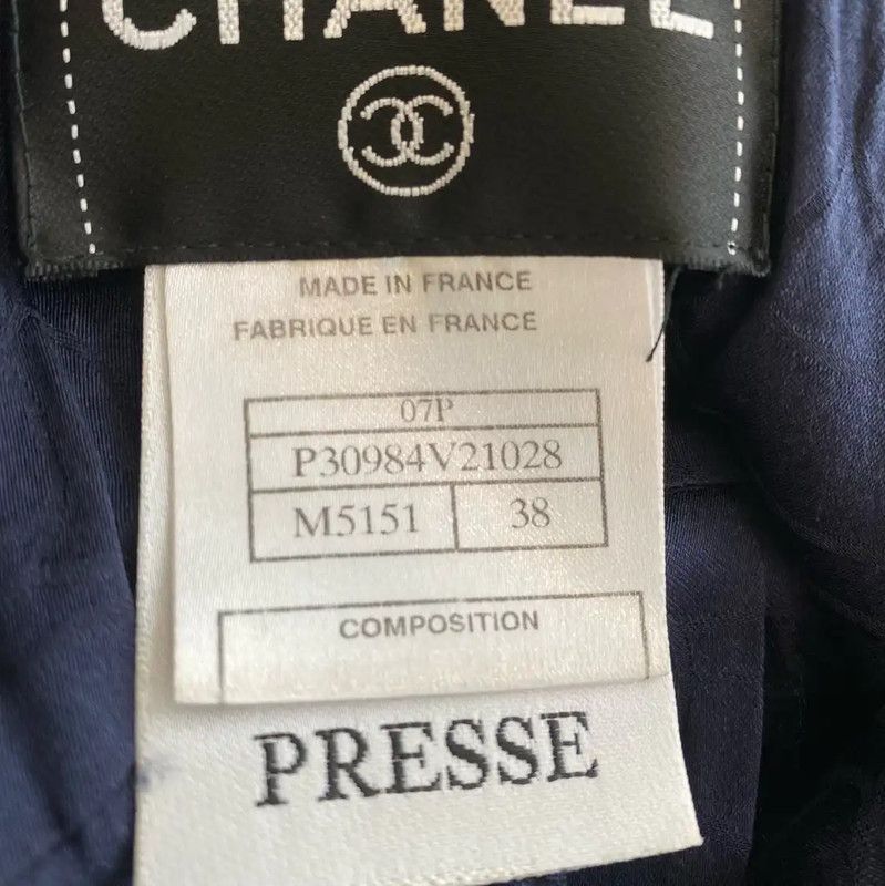 Chanel Chanel Black Cotton Dress for Women 0089 Size ONE SIZE - 4 Thumbnail