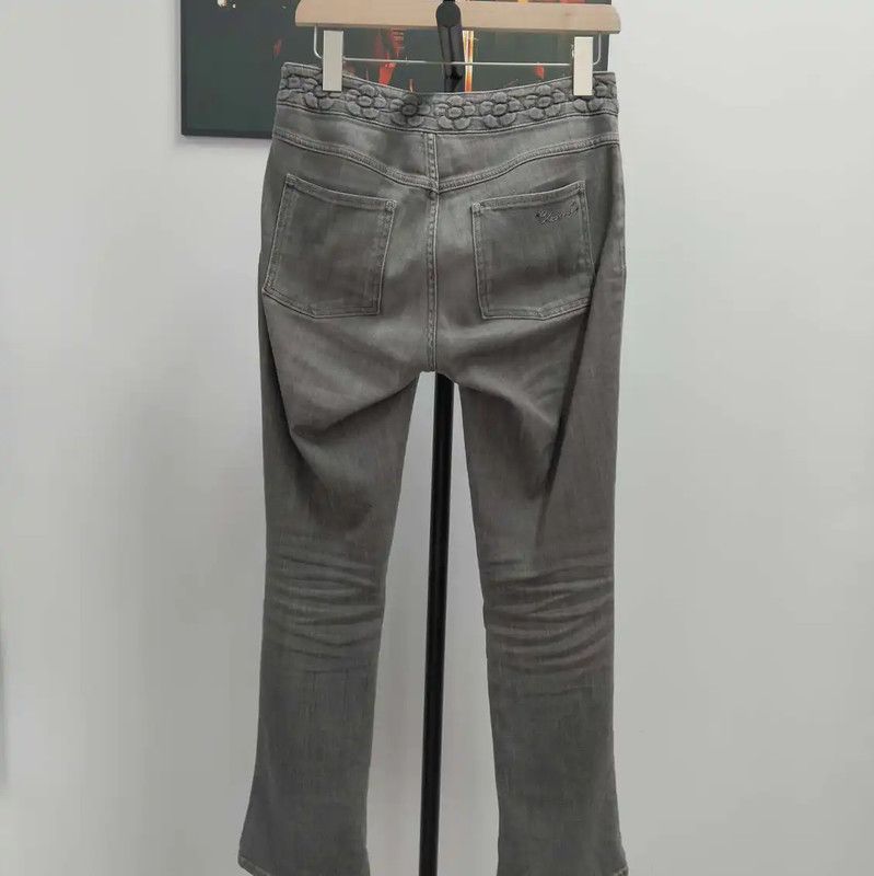 Chanel Chanel Gray Cotton Women's Jeans 0089 Size 27" / US 4 / IT 40 - 2 Thumbnail