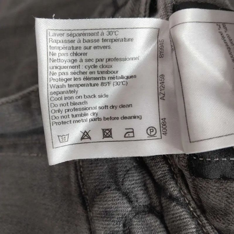 Chanel Chanel Gray Cotton Women's Jeans 0089 Size 27" / US 4 / IT 40 - 4 Thumbnail