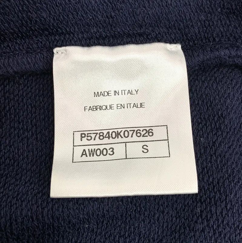 Chanel Chanel Navy Cotton T-Shirt with Gold Logo 0089 Size S / US 4 / IT 40 - 7 Thumbnail