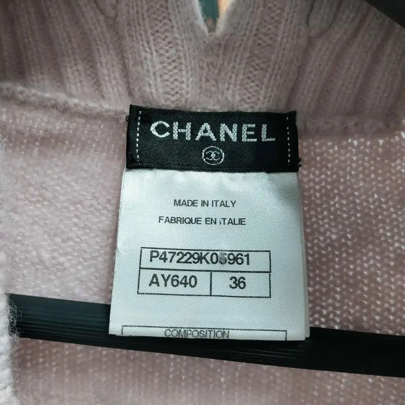 Chanel Chanel Pink Long Sleeve Sweater for Women 0089 Size M / US 6-8 / IT 42-44 - 3 Thumbnail