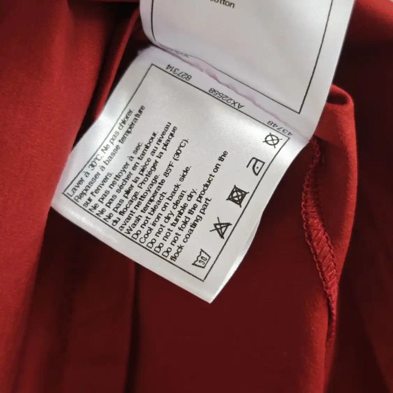 Chanel Chanel Red Cotton Short Sleeve T-Shirt 0089 Size S / US 4 / IT 40 - 8 Thumbnail