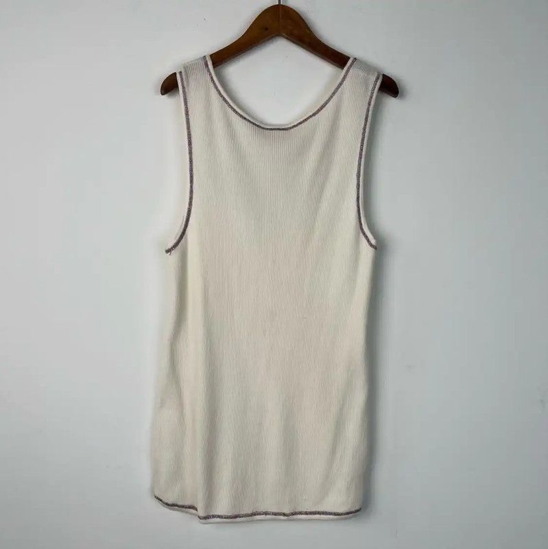 Chanel Chanel Summer White Women's Pullover 0089 Size L / US 10 / IT 46 - 2 Thumbnail