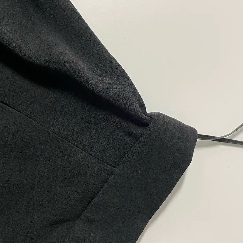 Chanel Chanel Black Cotton Women's Skirt 0089 Size 23" - 8 Thumbnail
